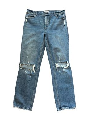 Abercrombie and Fitch Women's Jeans 90s Straight Ultra High Rise Denim Size 16T